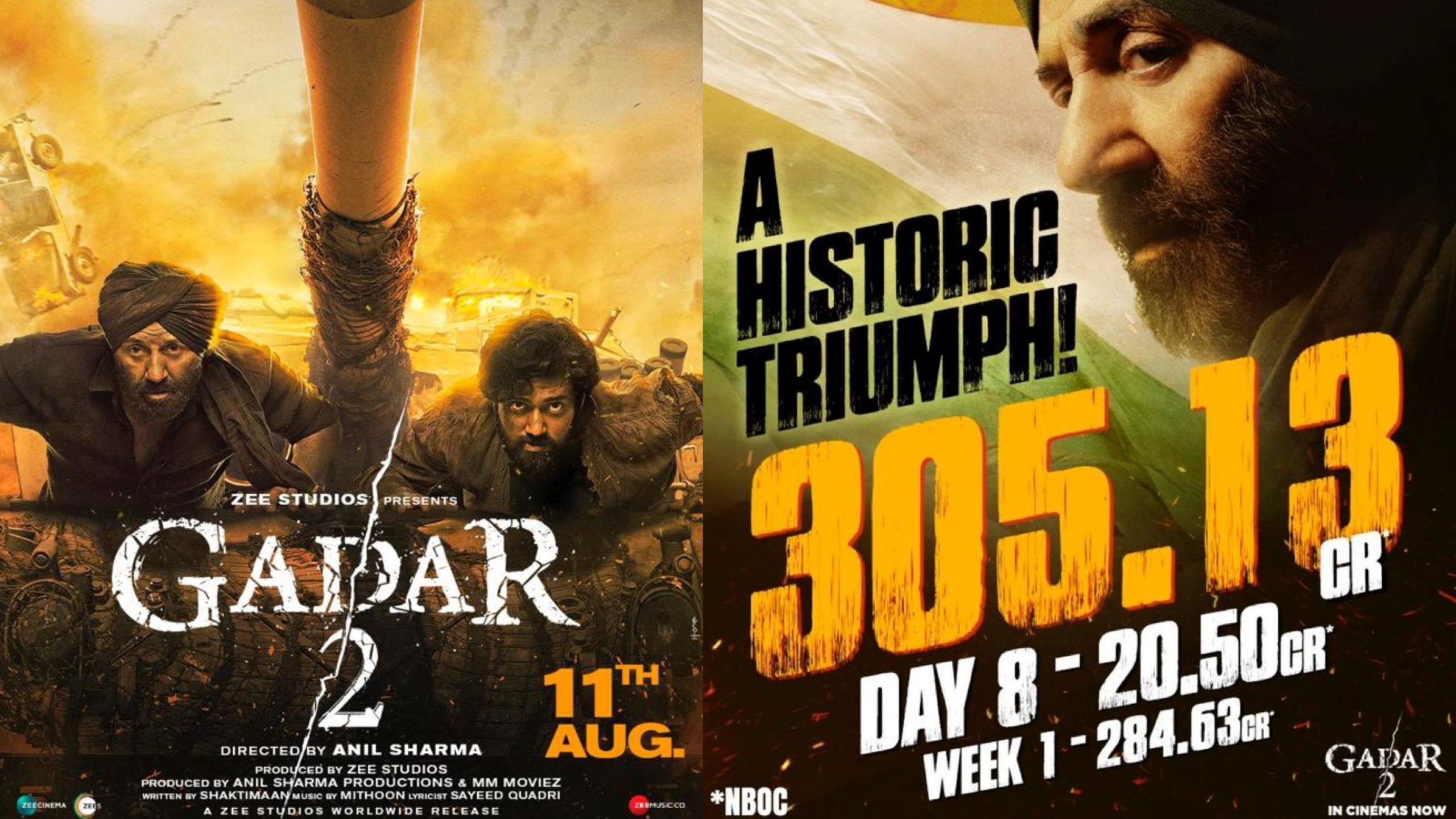 gadar-2-crosses-300-crore-in-india-within-8-days-hit-ya-flop-movie-world